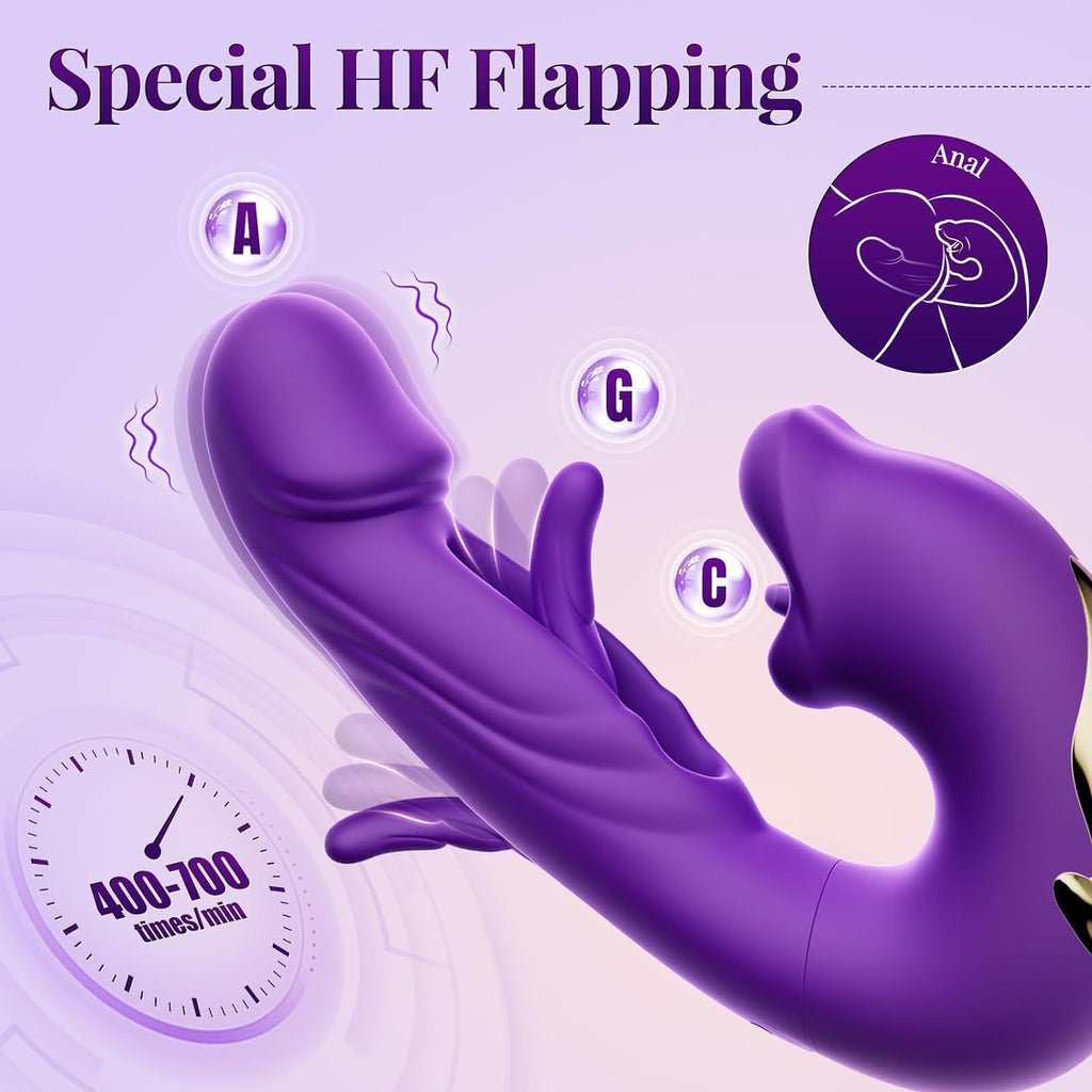 Thrusting G Spot Vibrator Rose Sex Toy - Tongue Toy For Women With 7 Licking Vibrating Flapping Sucking Vibrator For Woman Adult Toys For Couples Sex Toys For Female Dildo