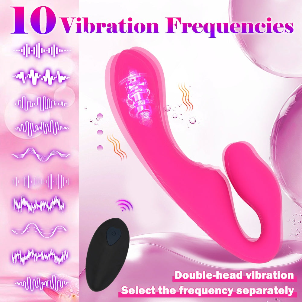 Womens Sex Toys Strapon Dildo - Strapless Strap On G Spot Realistic Dildo Vibrator For Clitoral Anal Stimulation With 10 Intense Vibration & Remote Control, Female Couples Adult Sex Toys & Games