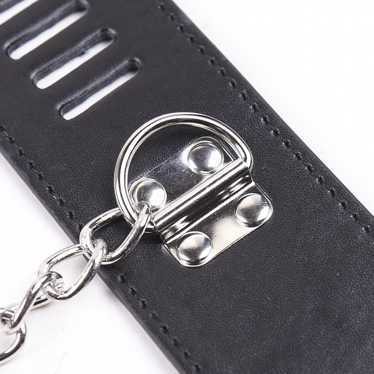 PU Leather Handcuff Toy With Lock